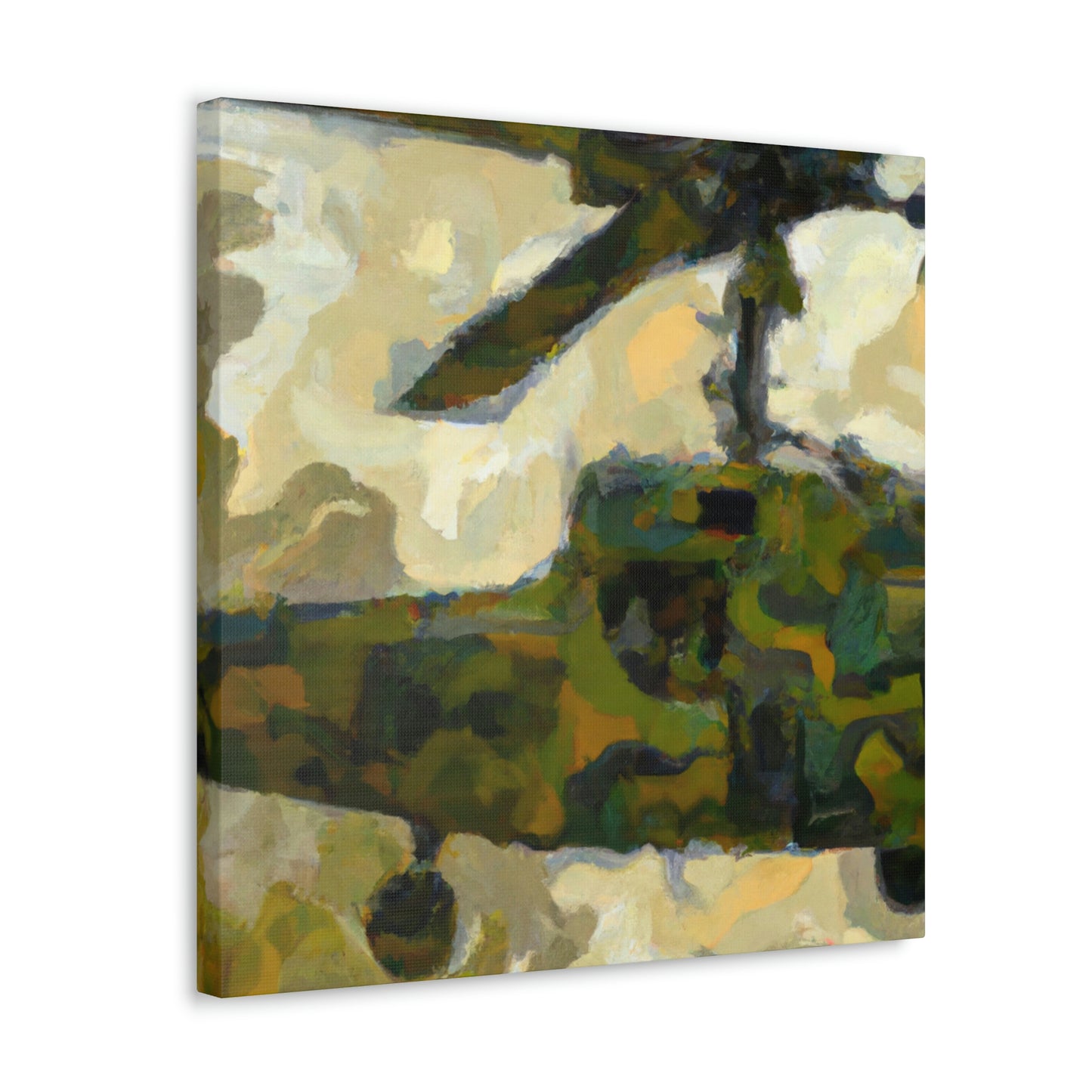 Helicopter in Flight - Canvas