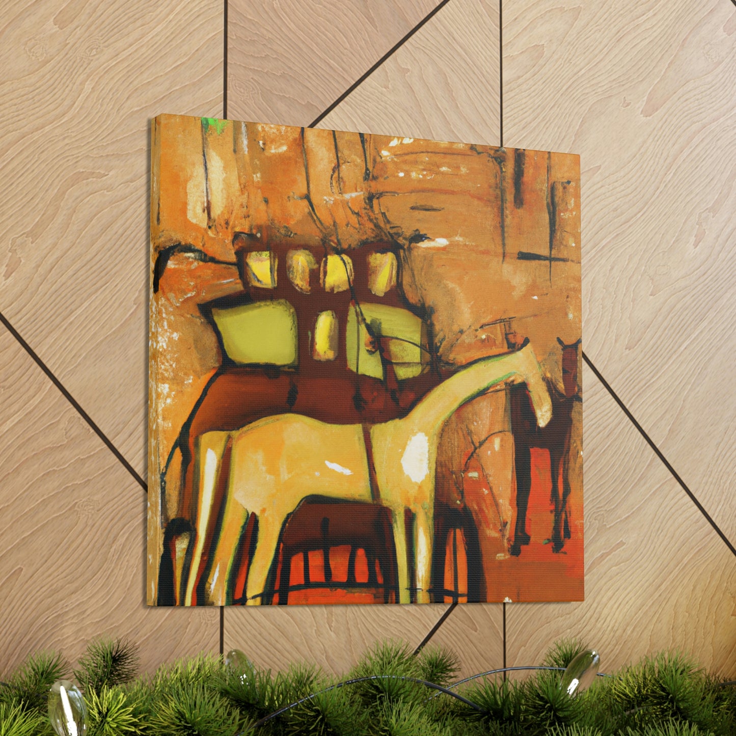 "Horse and Carriage Dawn" - Canvas