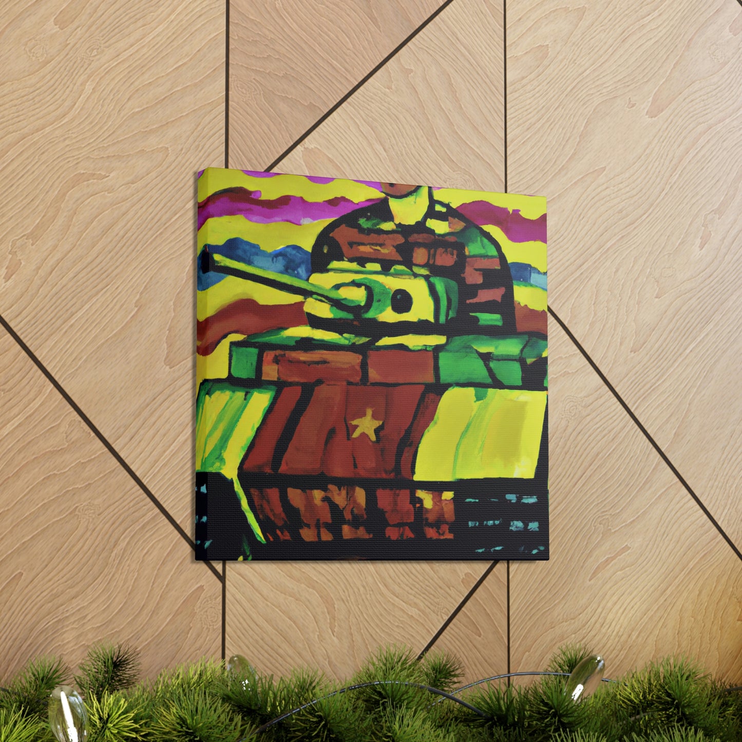 "Tank Operator in Fauvism" - Canvas