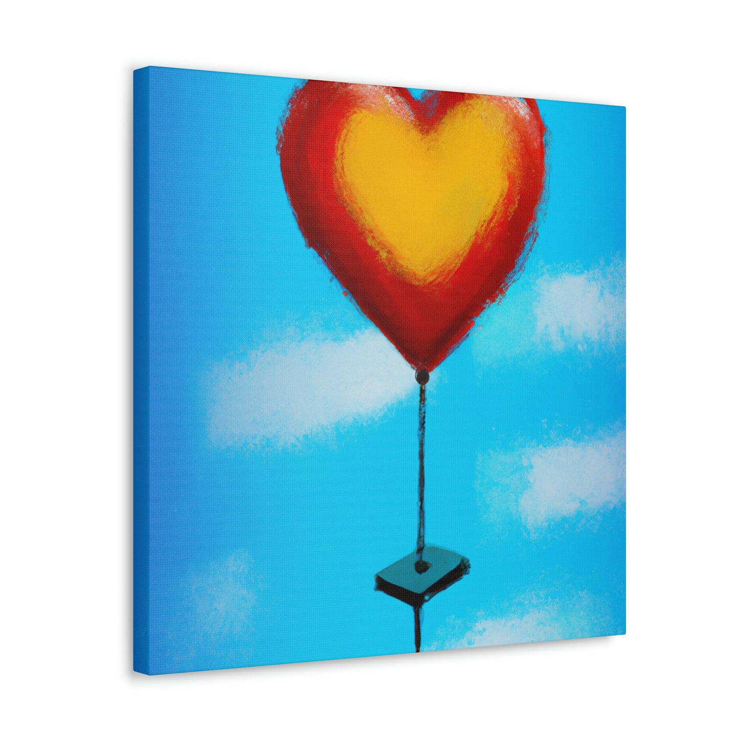 Heart Balloon Joyful Release - Canvas