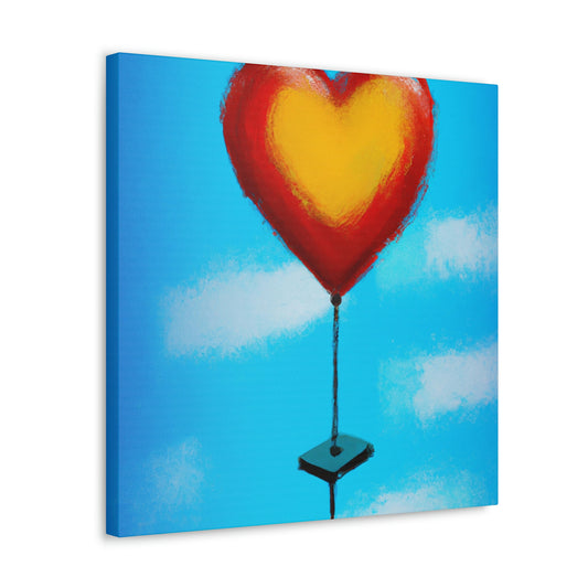 Heart Balloon Joyful Release - Canvas