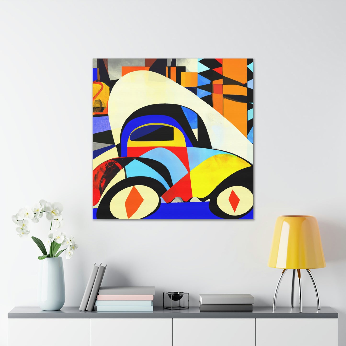 "Car in Minimalism". - Canvas