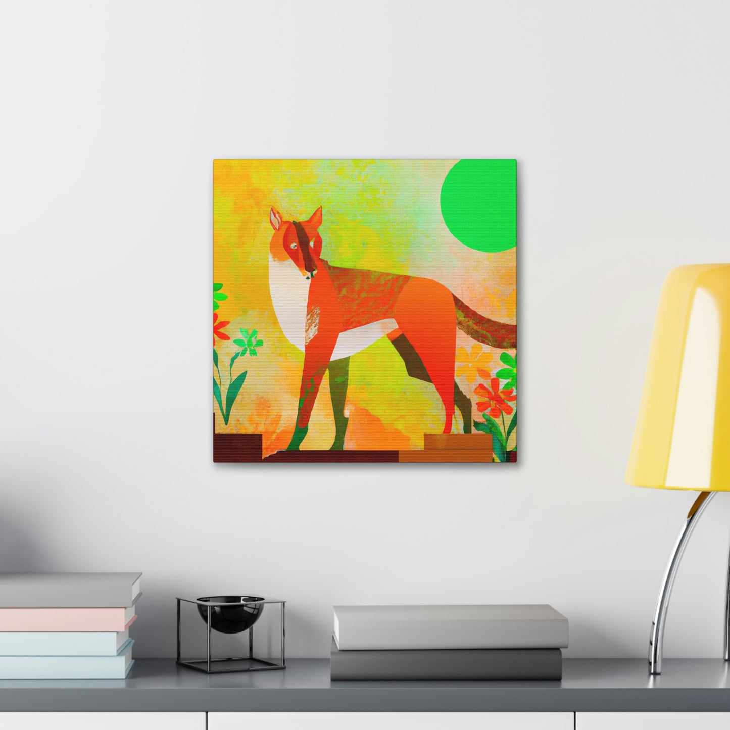 Dhole in Art Deco - Canvas