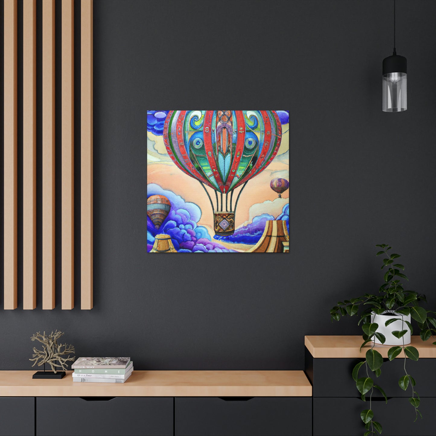 "Aerial Escapade Ballooning" - Canvas