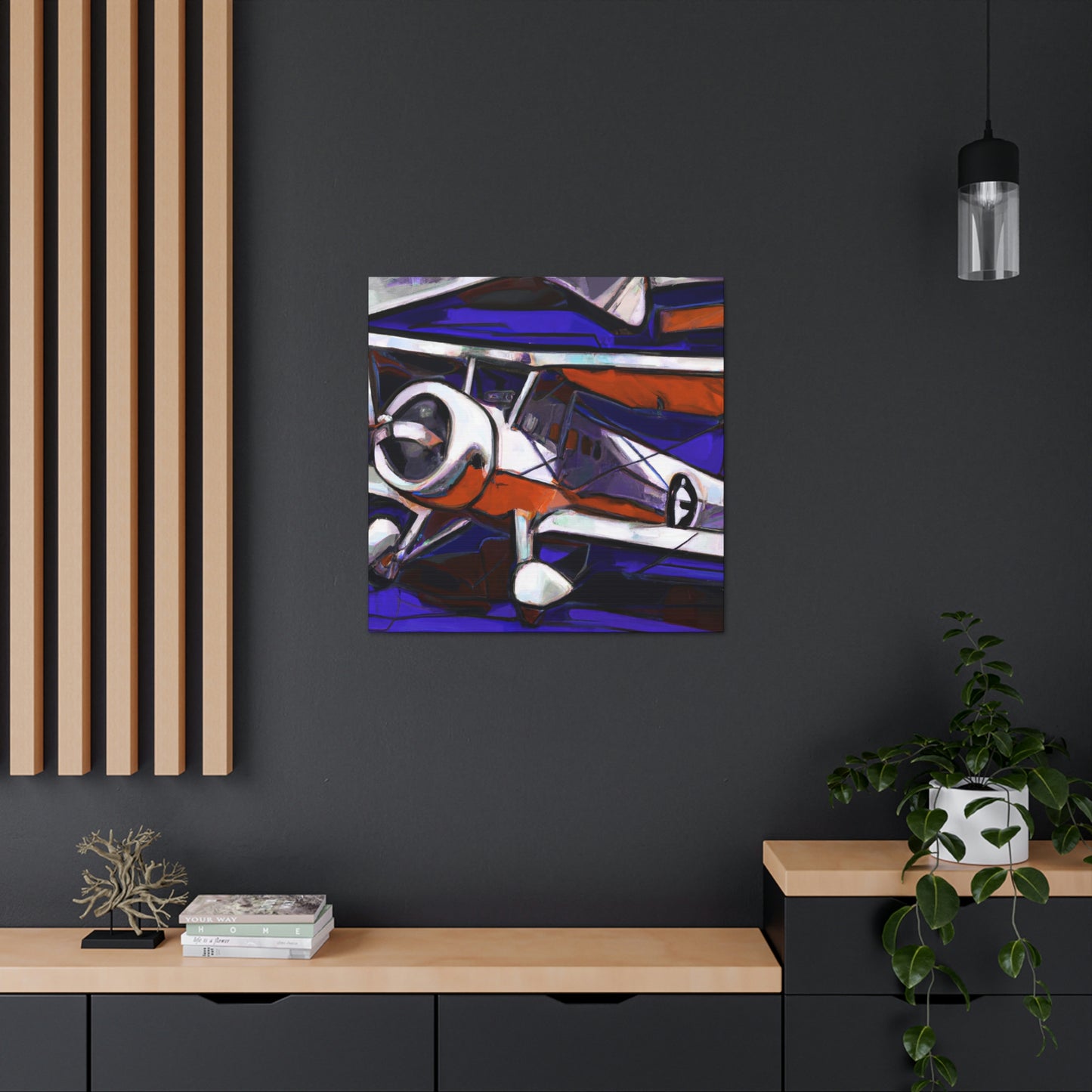 "Vintage Plane Flight" - Canvas