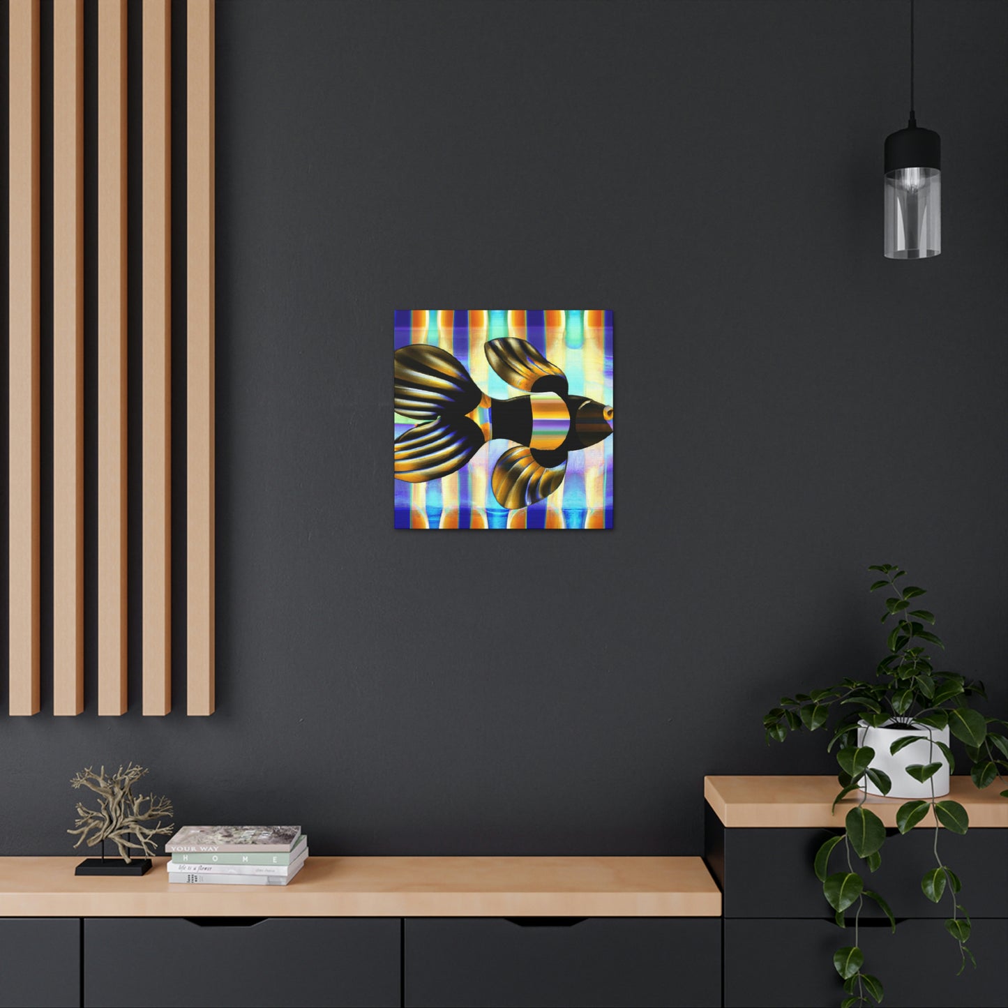 Glimmering Guppy Splendour - Canvas