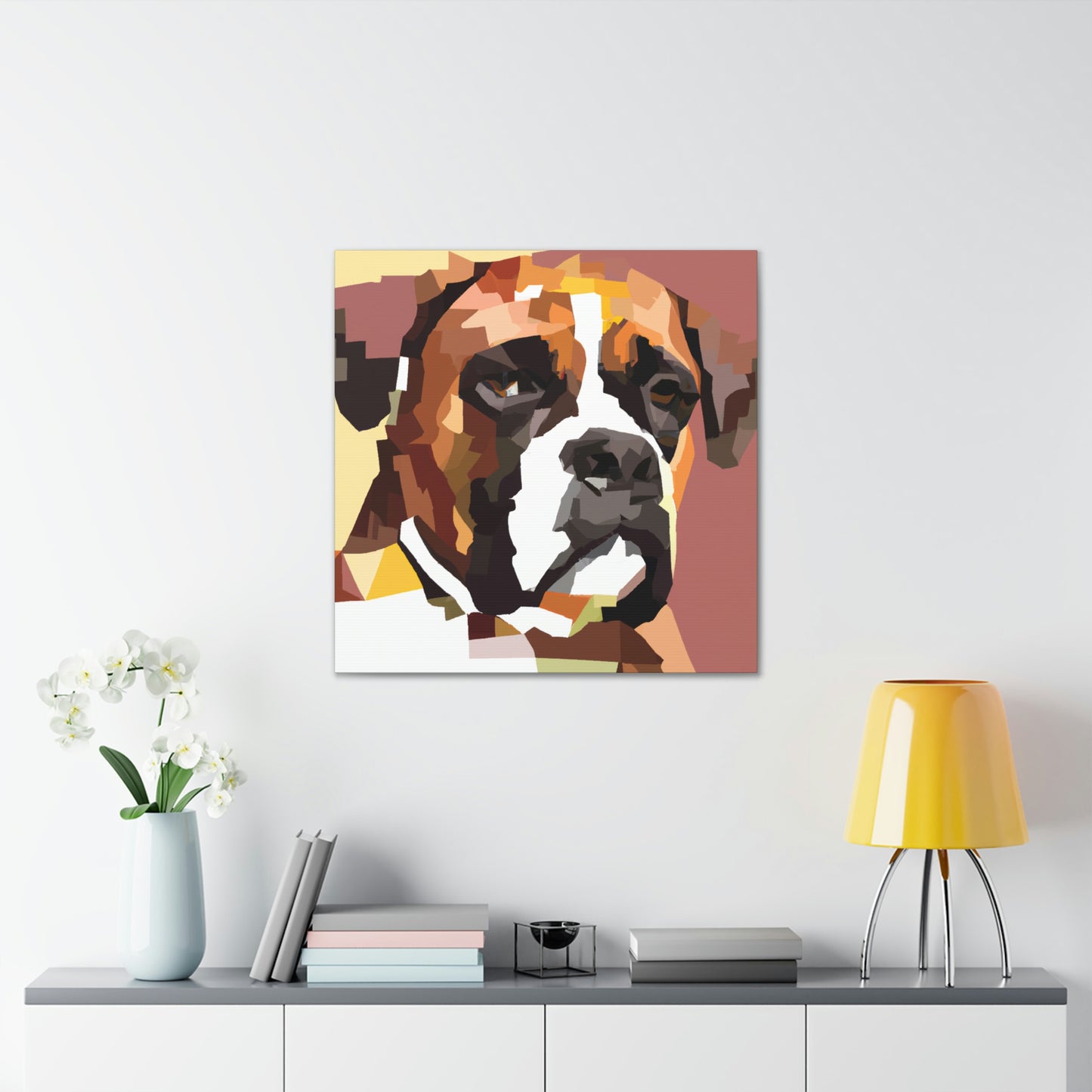 "Boxer In Monochrome" - Canvas