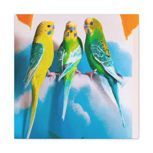 "Parakeet Abstractions," - Canvas