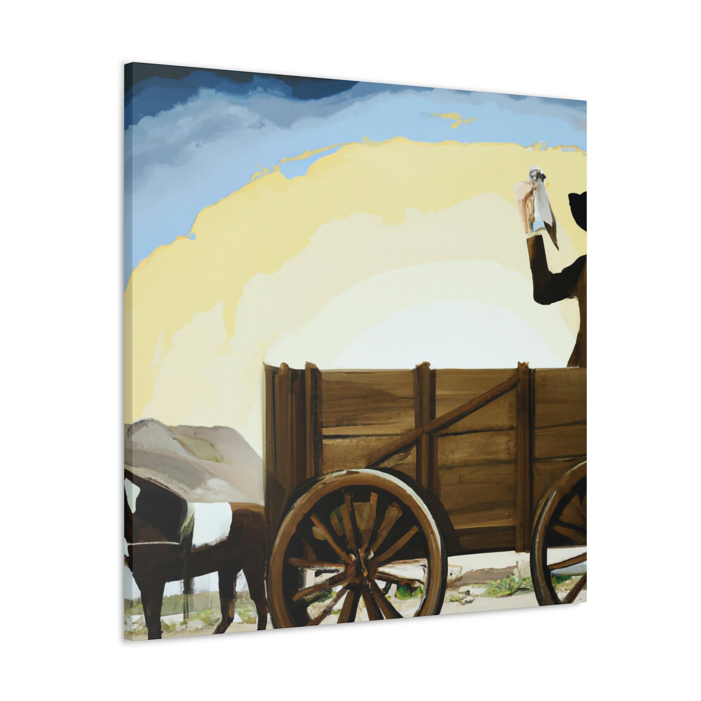 Old Cowpoke Memories - Canvas