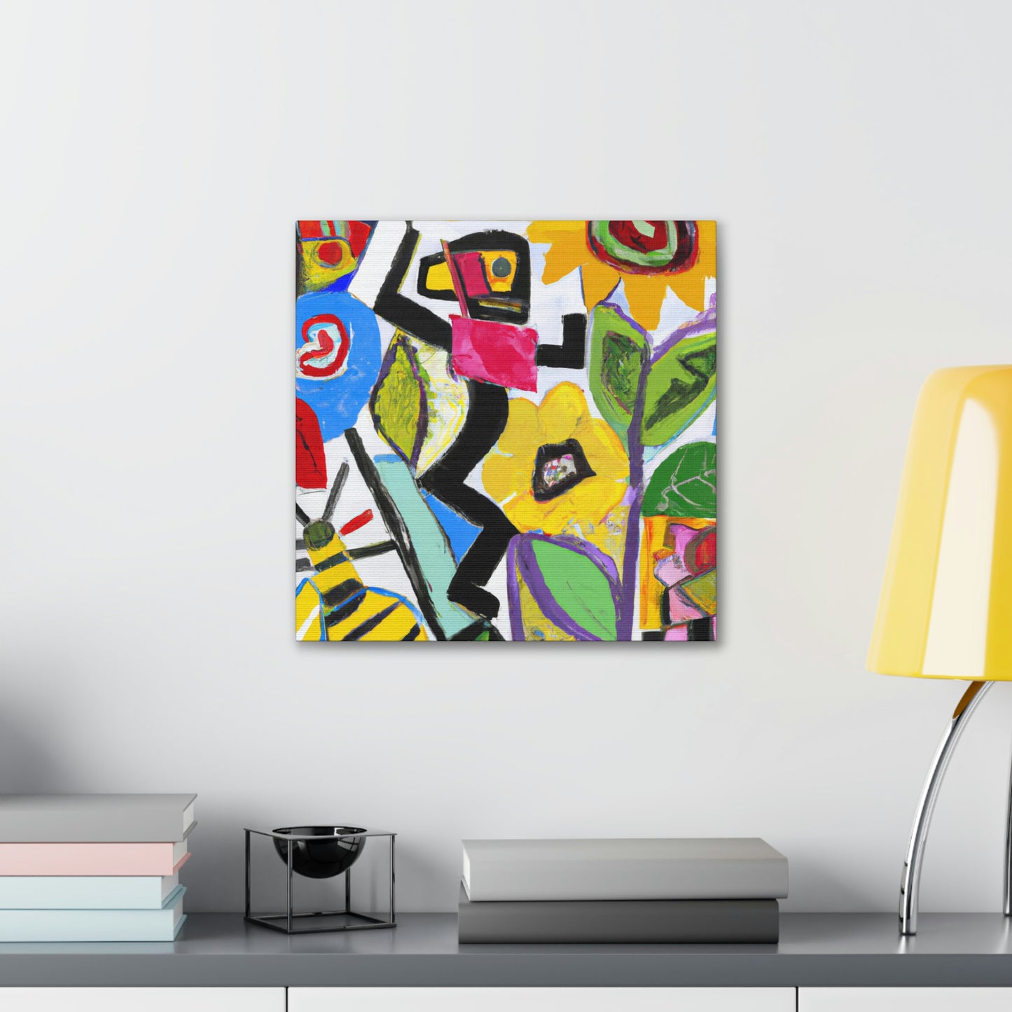 "Bumblebee Abstract Expressionism" - Canvas