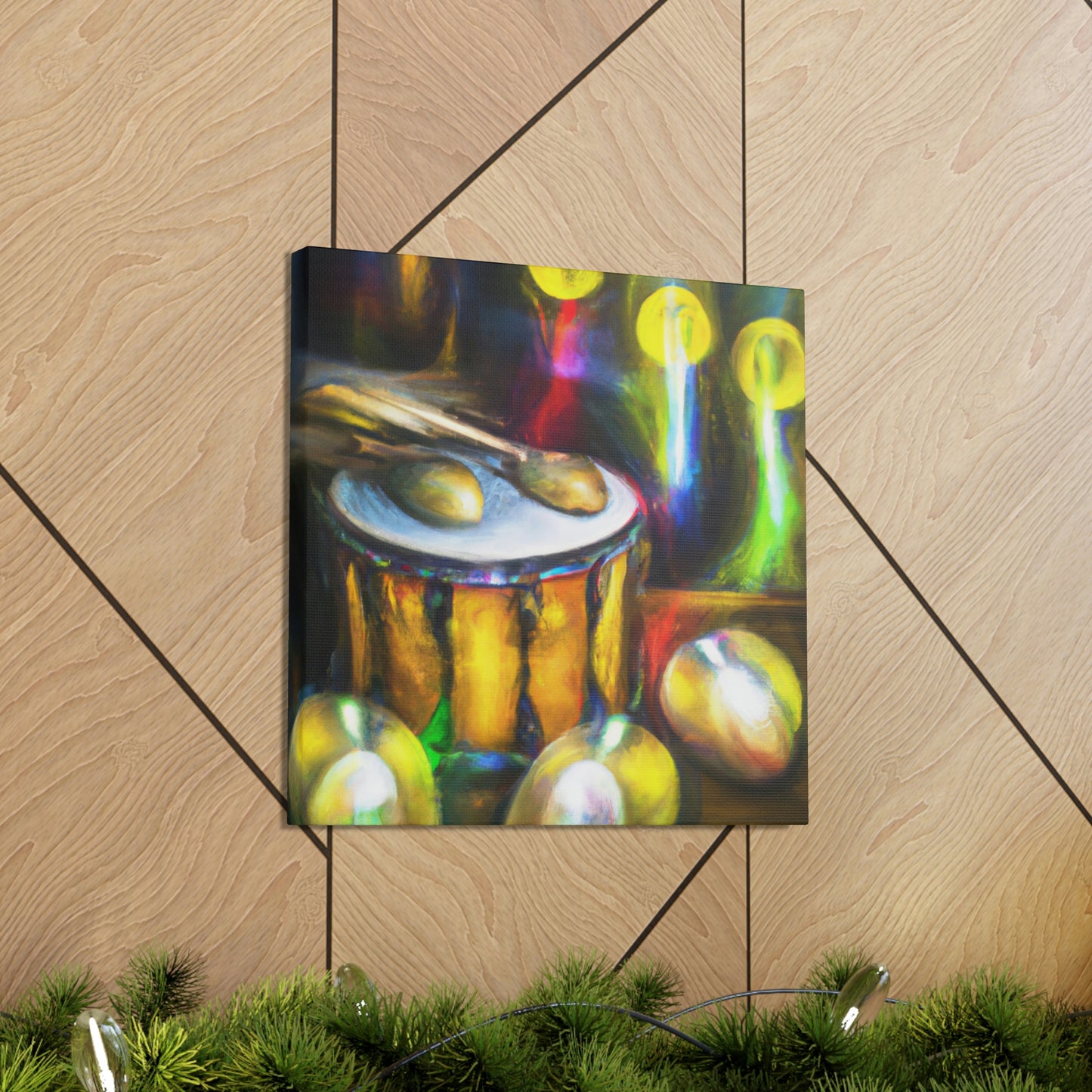 Bongos in Moonlight. - Canvas