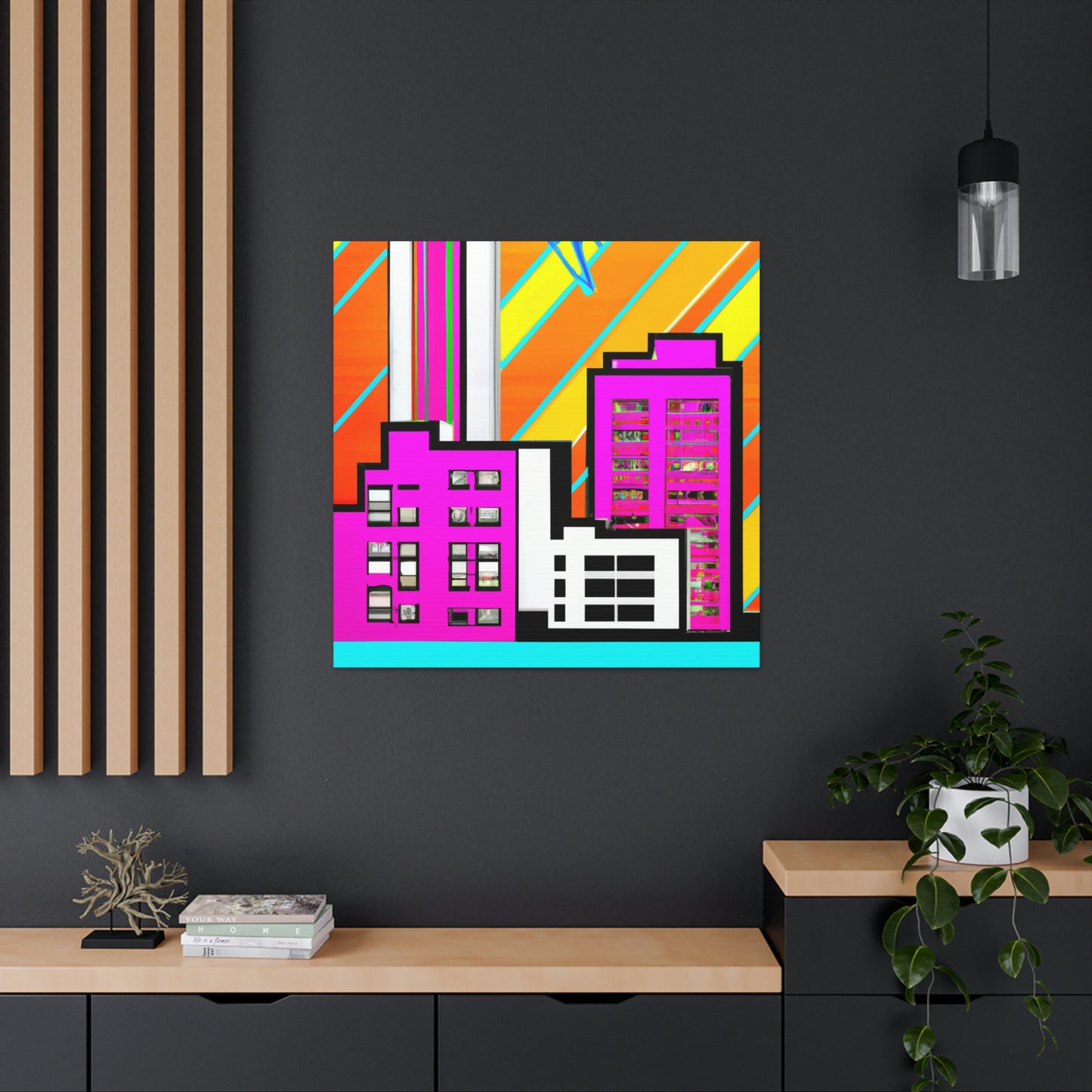 Modern Art Deco Delight - Canvas