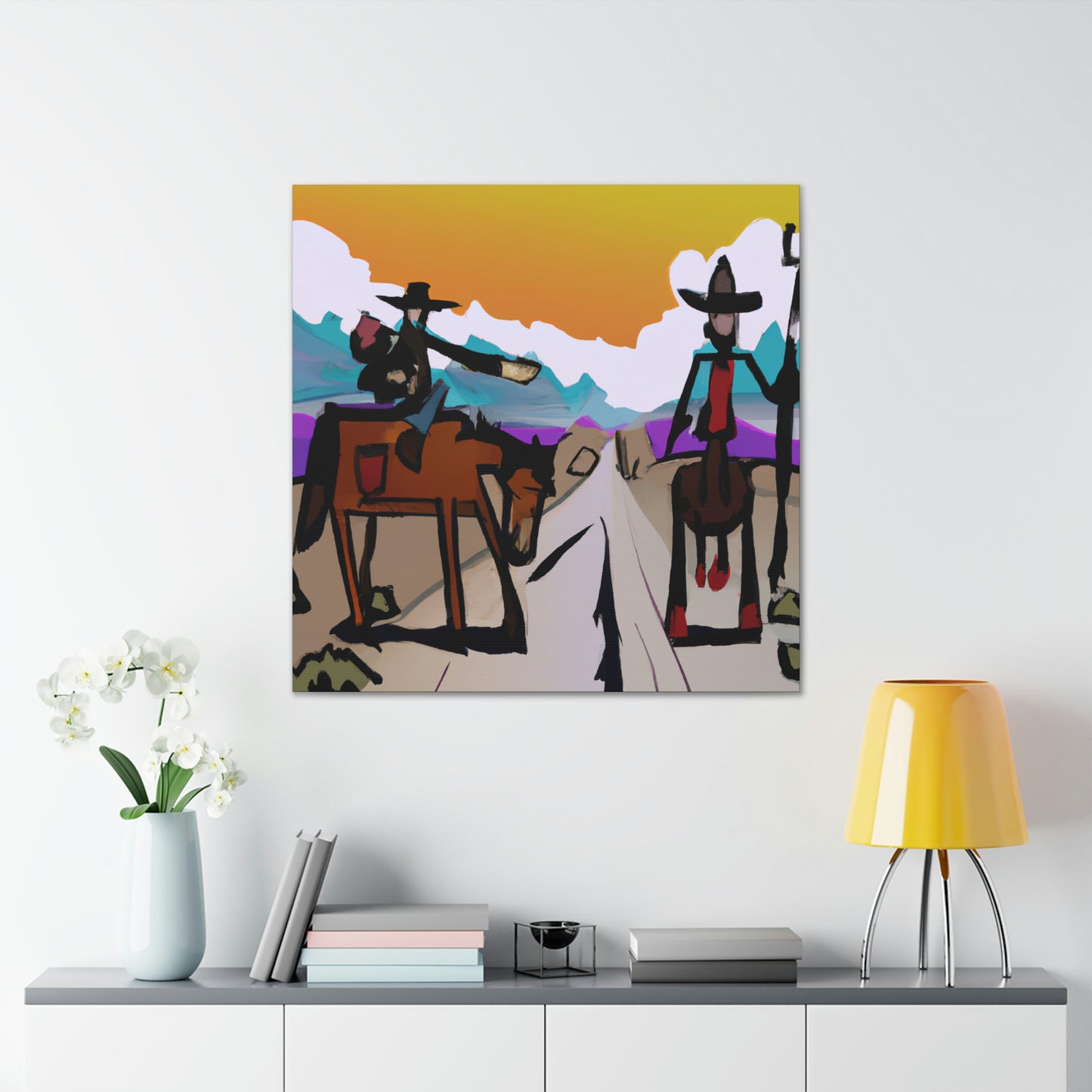 "Western Landscape Sunrise" - Canvas