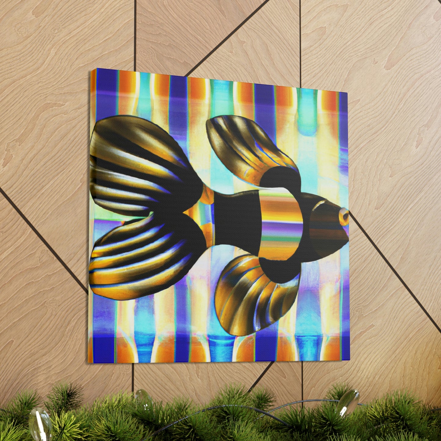 Glimmering Guppy Splendour - Canvas