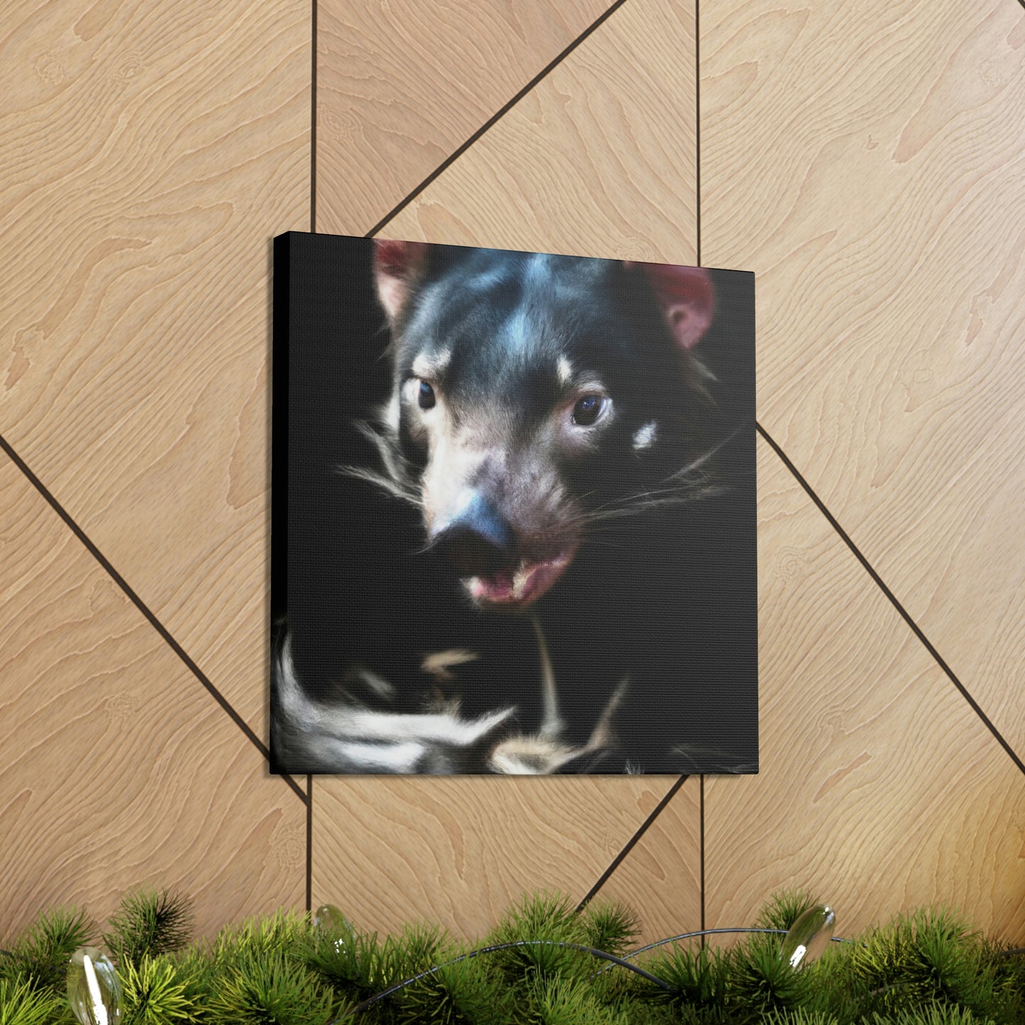 Taz in Tasmanian Garden - Canvas