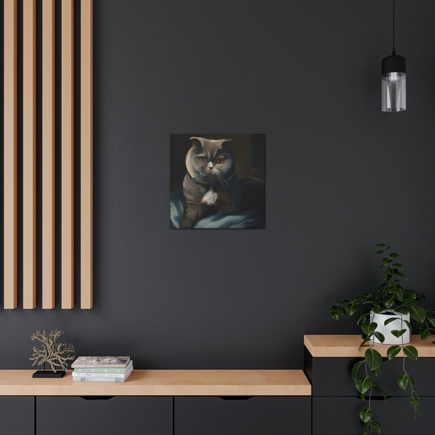 "Feline Impressionism Bliss" - Canvas