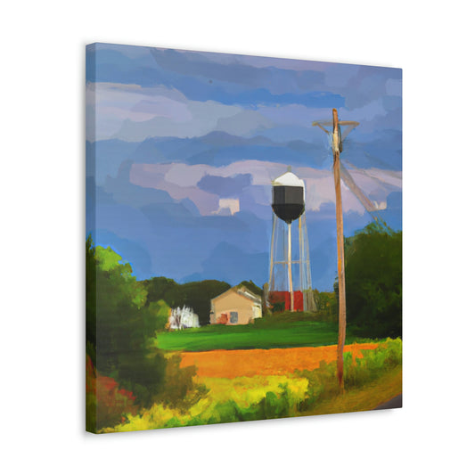 "The Water Tower Sunrise" - Canvas