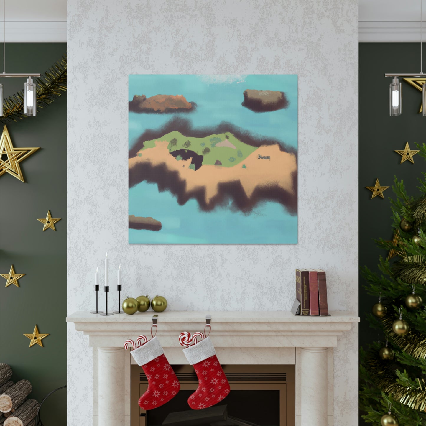 Tropical Island Oasis - Canvas