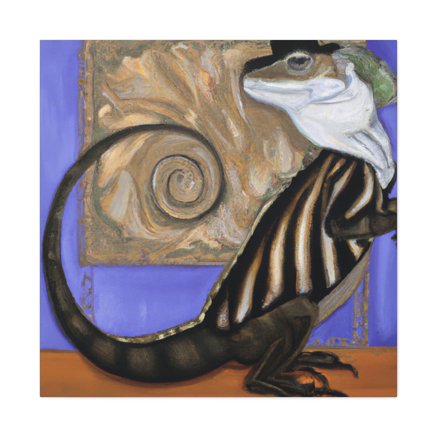 "Limbless Lavish Lizard" - Canvas