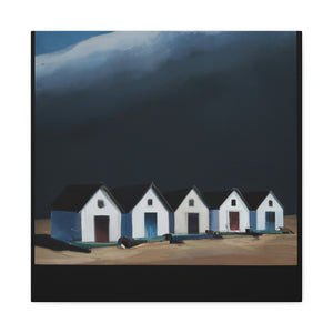 "Beach Houses - Minimalist" - Canvas