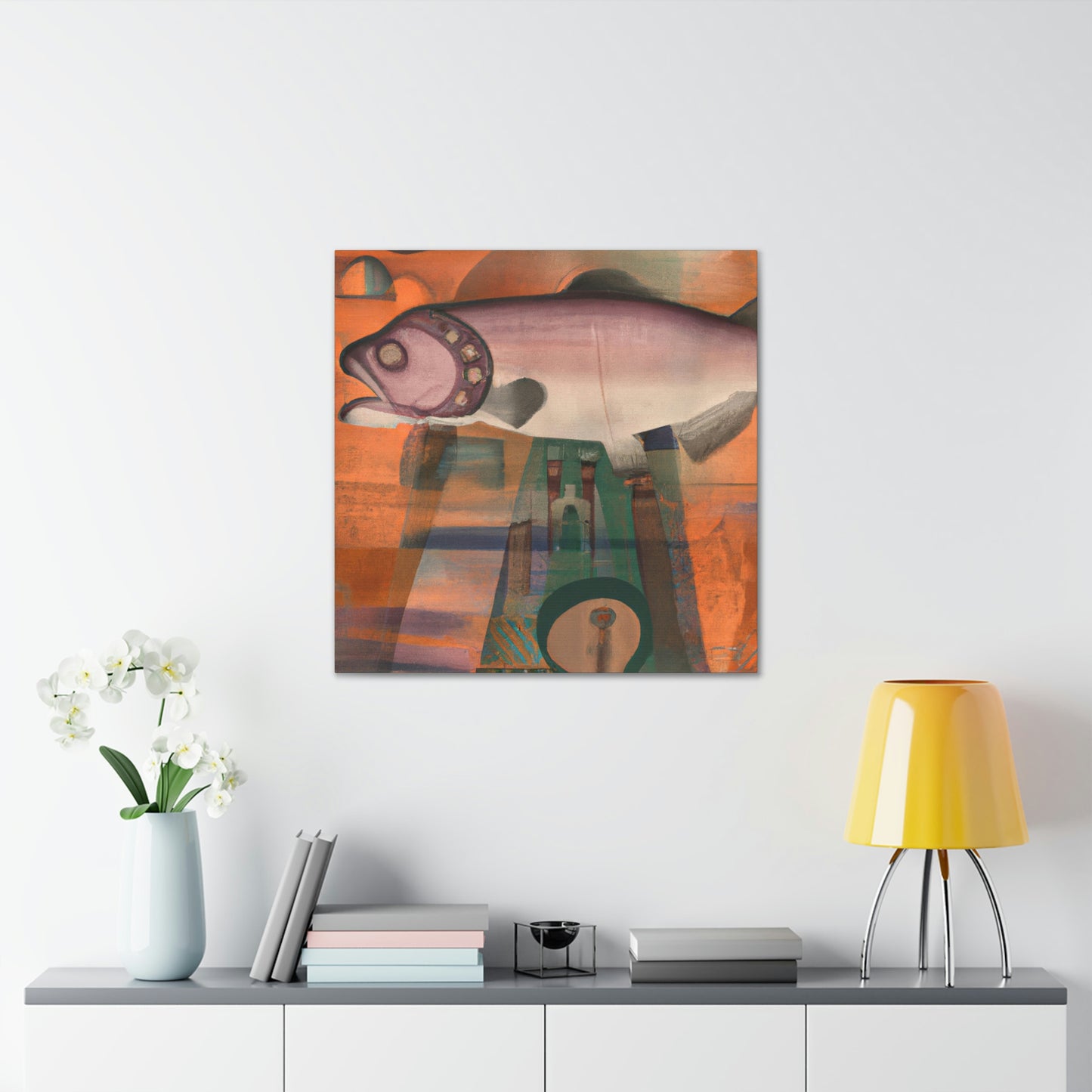 Salmon in a Dream - Canvas