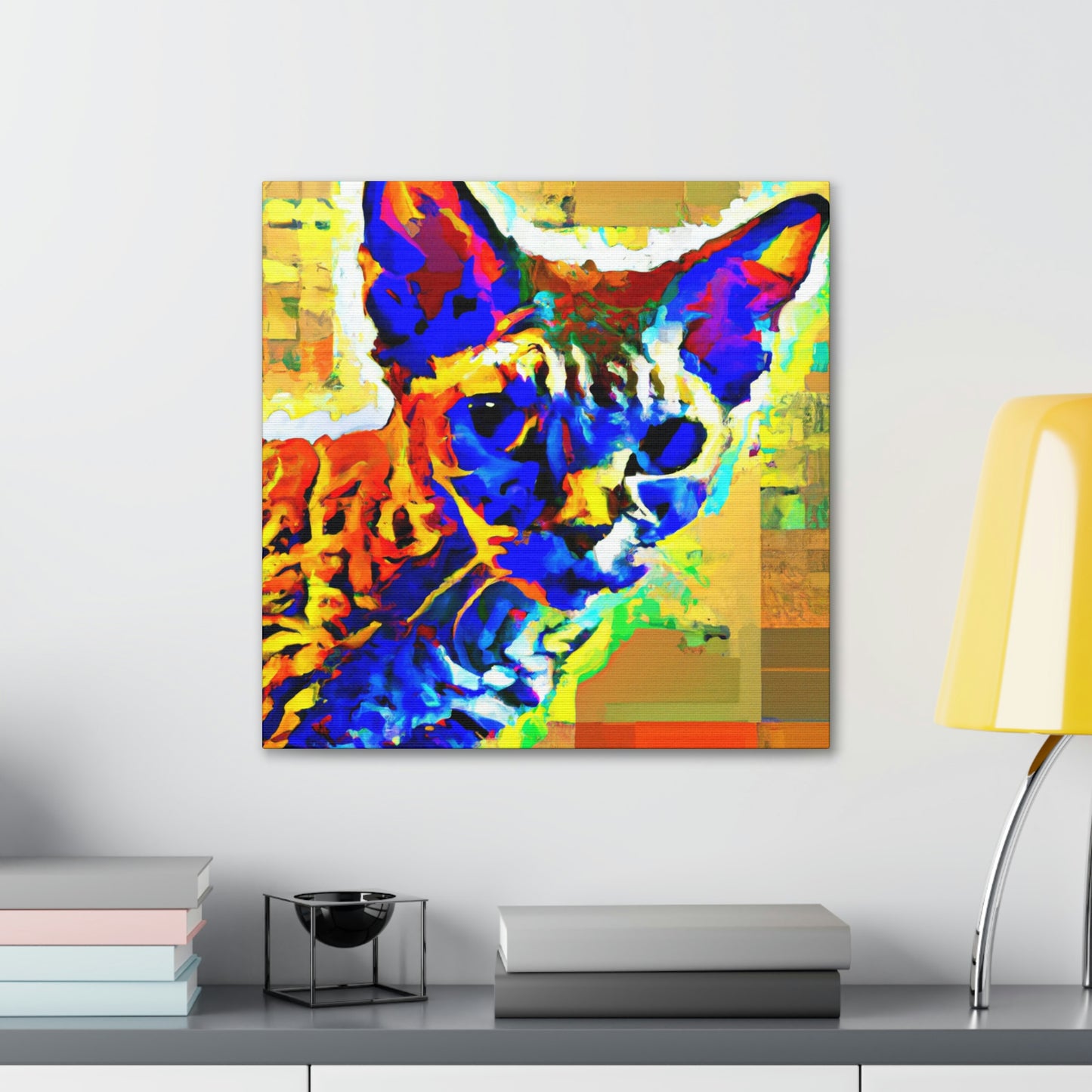 "Pop Art Devon Rex" - Canvas