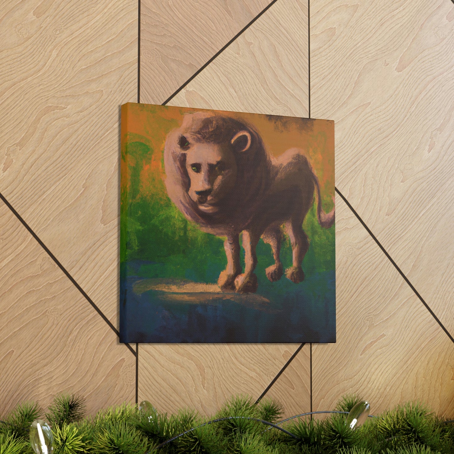 Lion in Baroque Era - Canvas