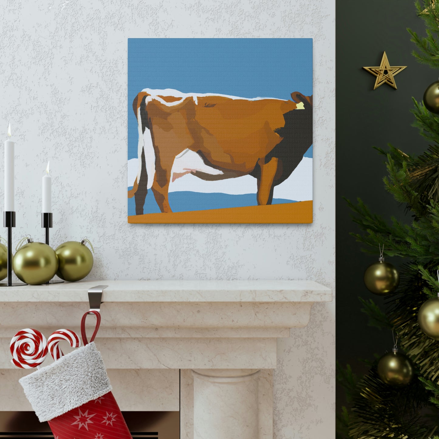 "Jersey Cow Contemplation" - Canvas