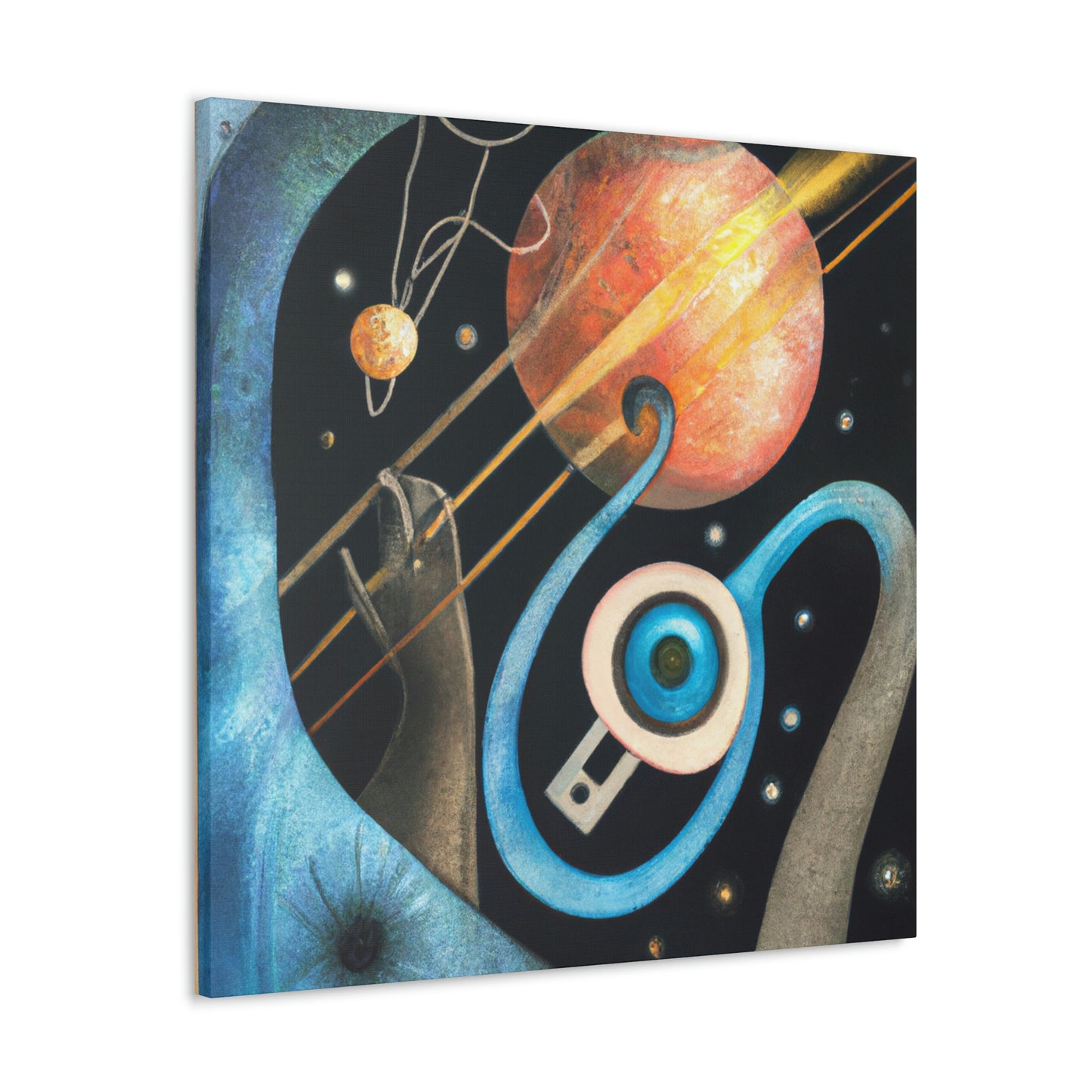 Pluto: Cosmic Deco - Canvas