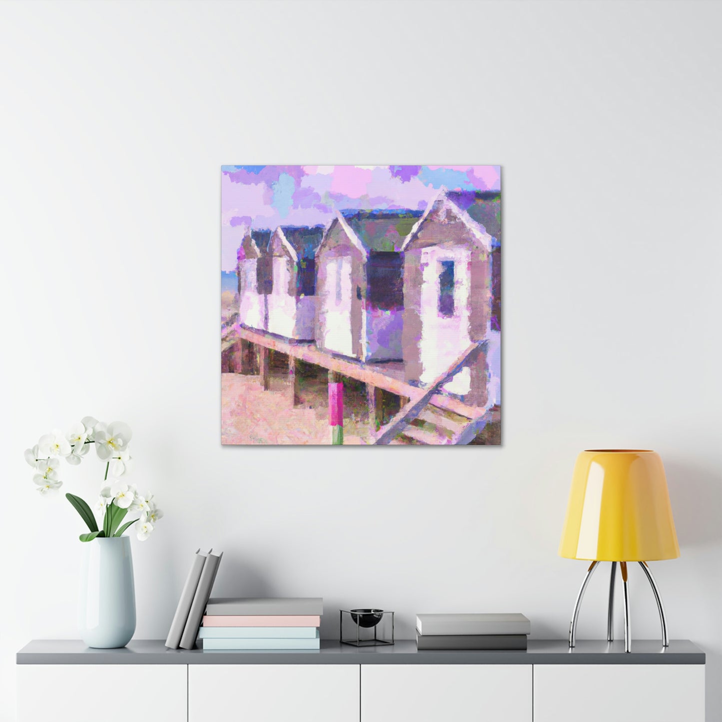 "Beach Cottages Dreaming" - Canvas