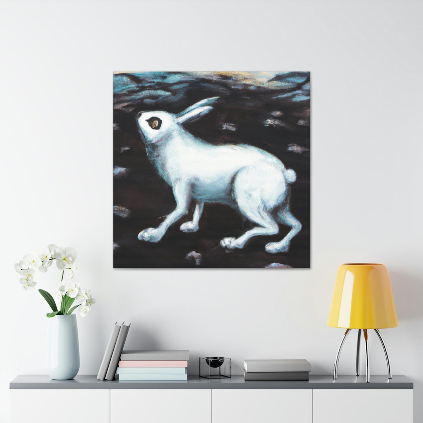 "Arctic Hare in Snow" - Canvas