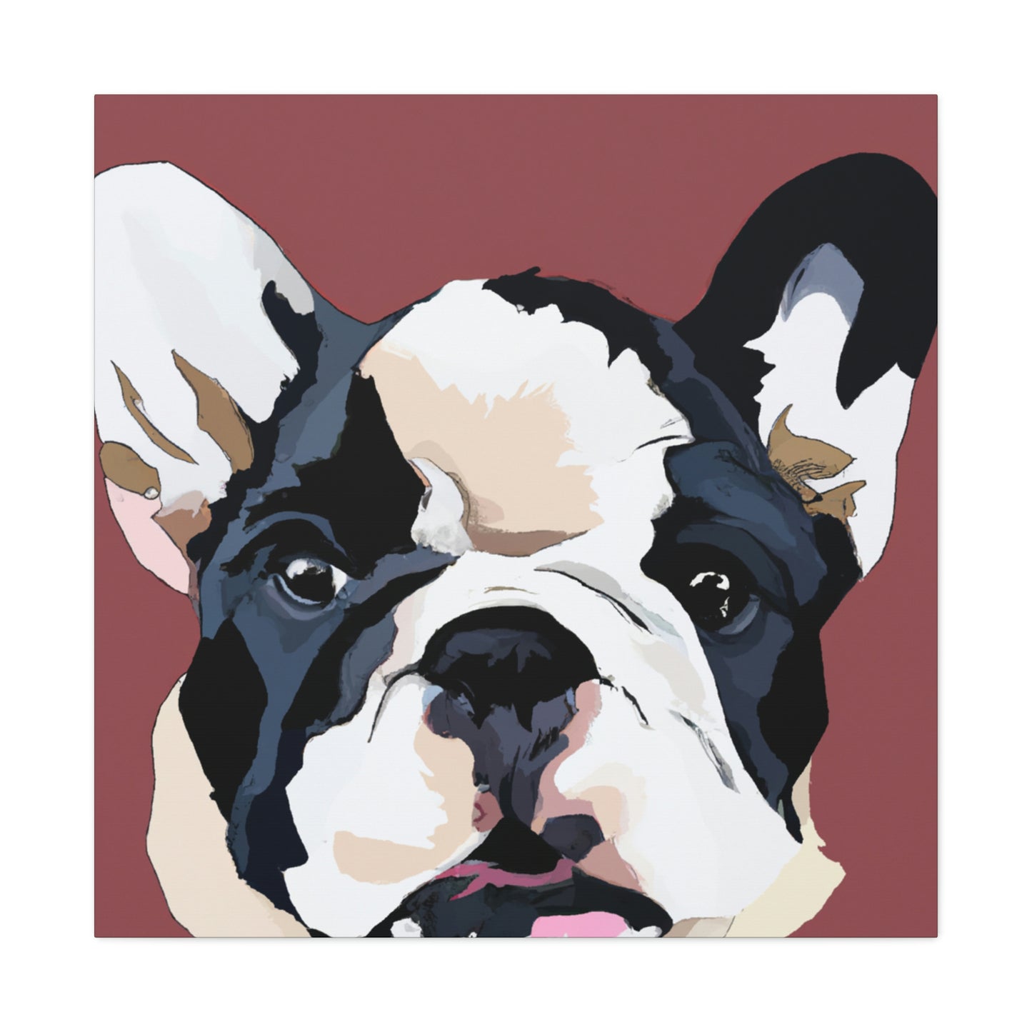 "Bulldog Minimalism Dream" - Canvas