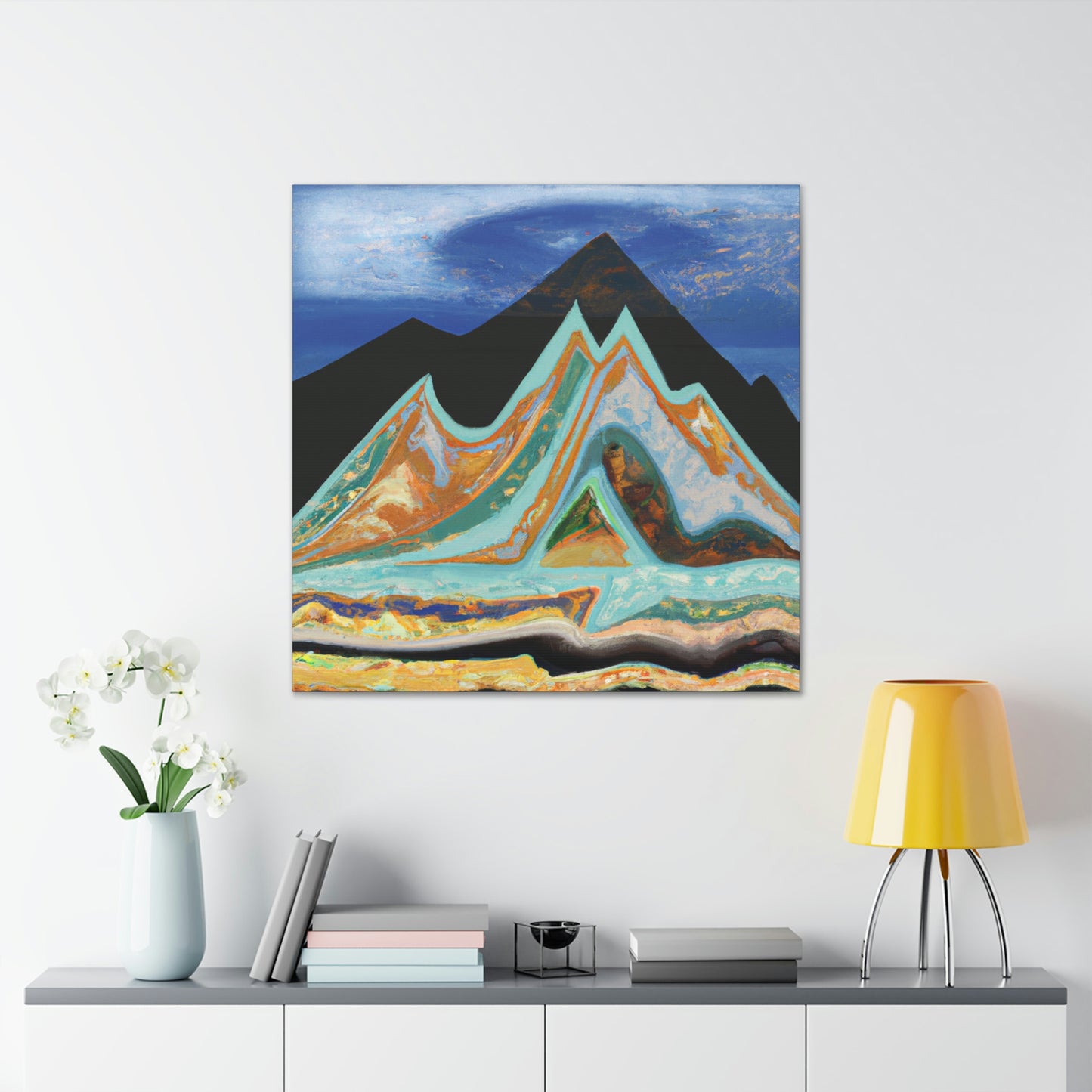 Mountain Mystique Painting - Canvas