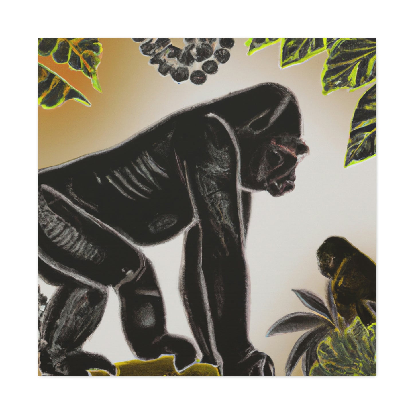 Gorilla in Baroque - Canvas