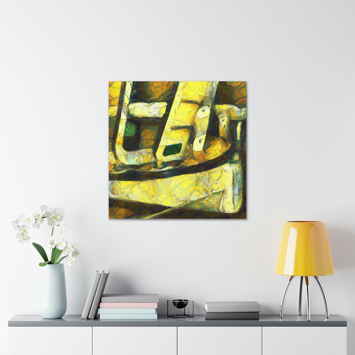 Catching Bass by Boat - Canvas