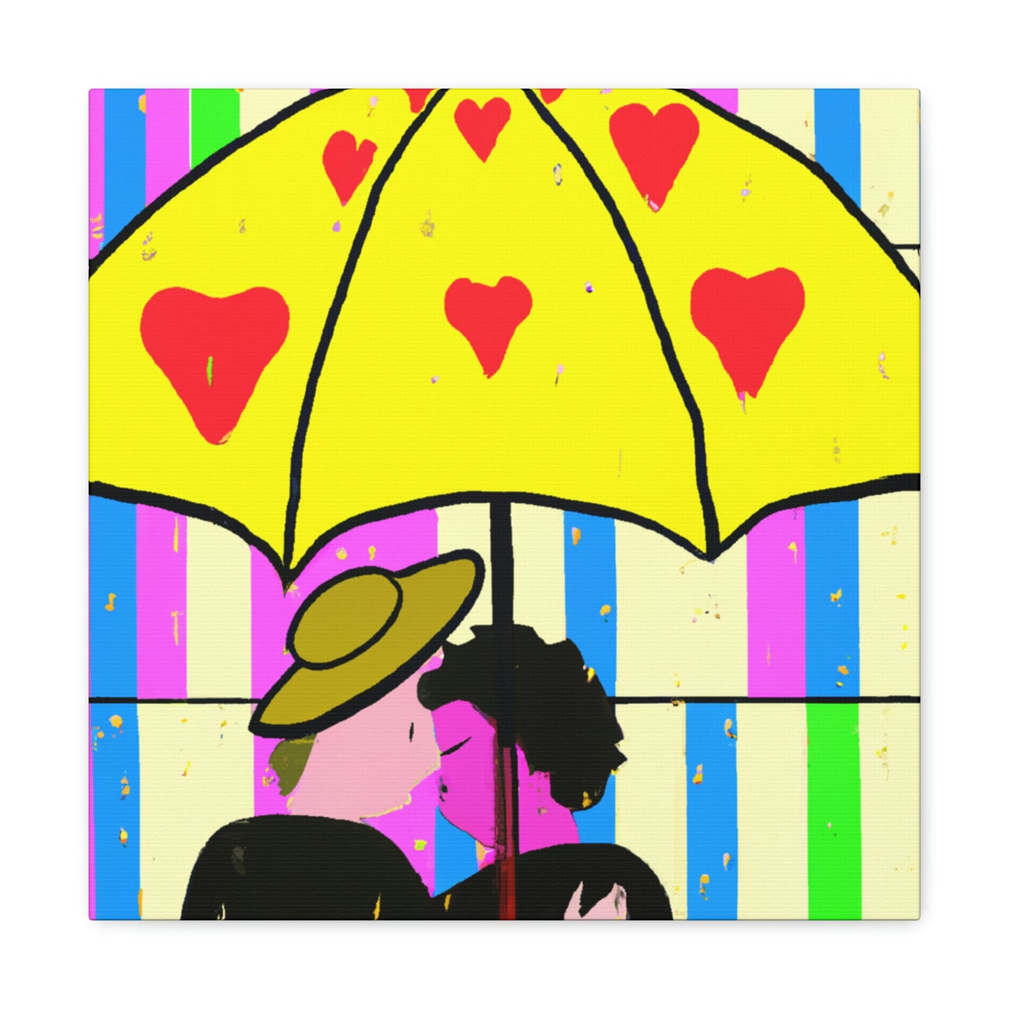 "Love in the Rain" - Canvas