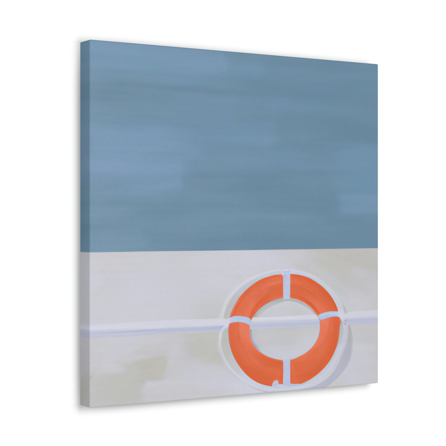 "Lifebuoy in Minimalism" - Canvas