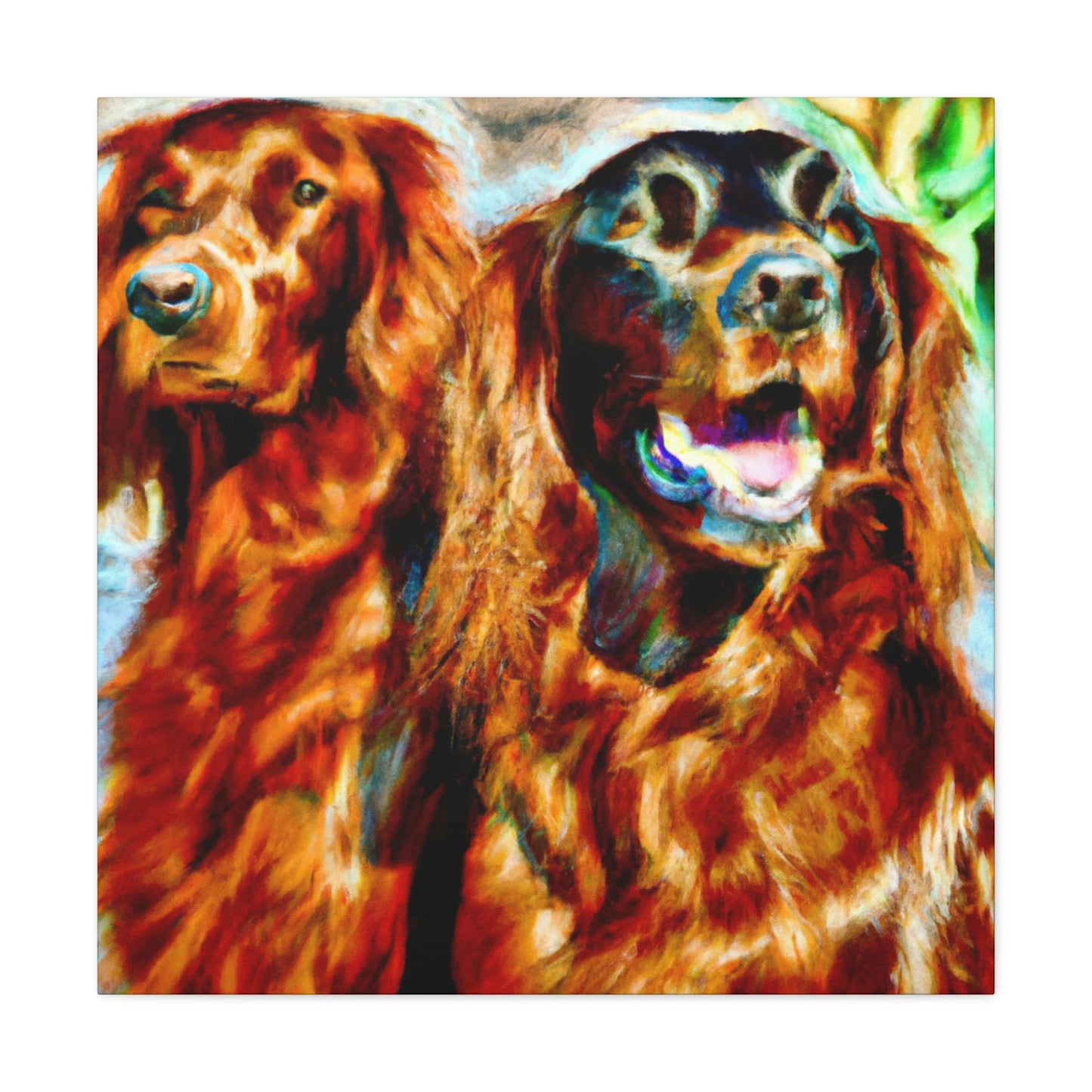 Irish Setter Symphony. - Canvas