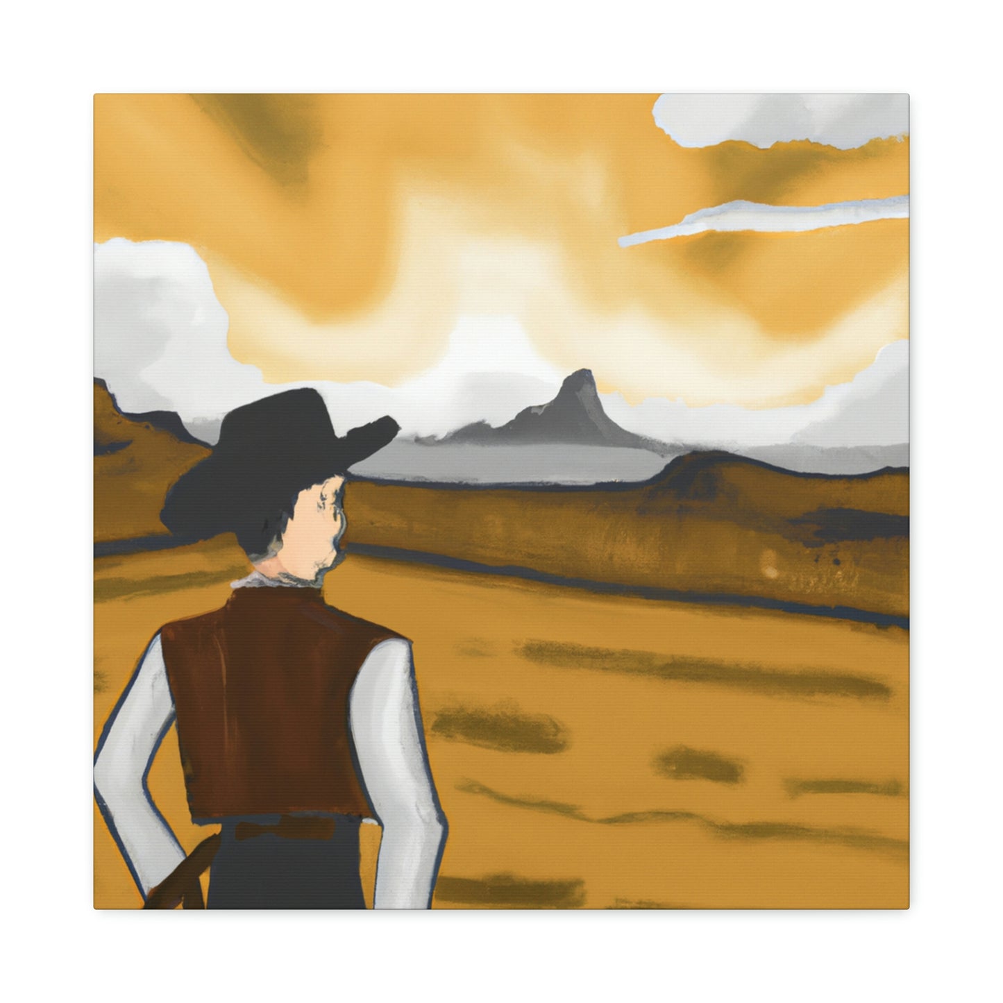 Rancher in Reflection - Canvas