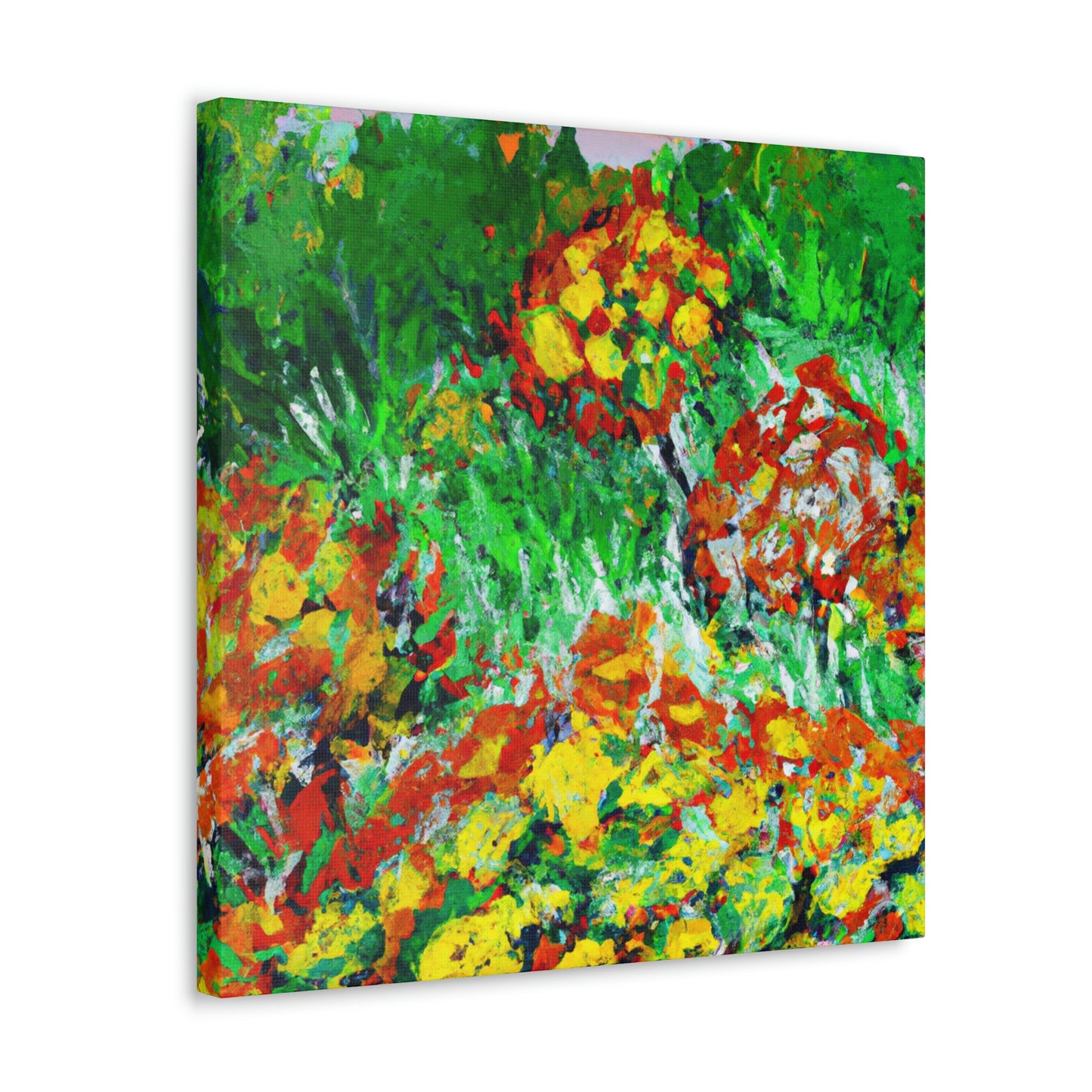 Marigold Fields Ablaze - Canvas