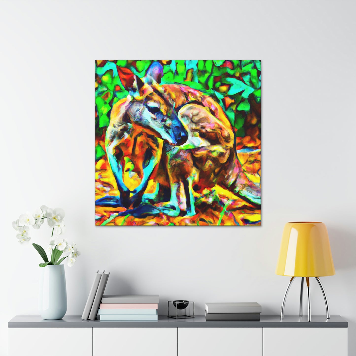 Wallaby in the Wild - Canvas