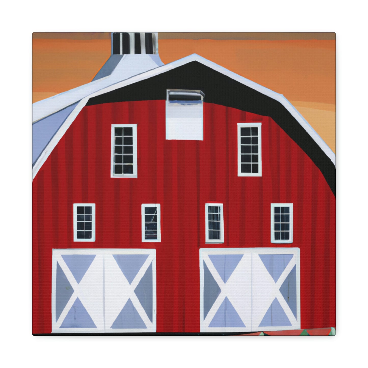 "The Gleaming Barnscape" - Canvas