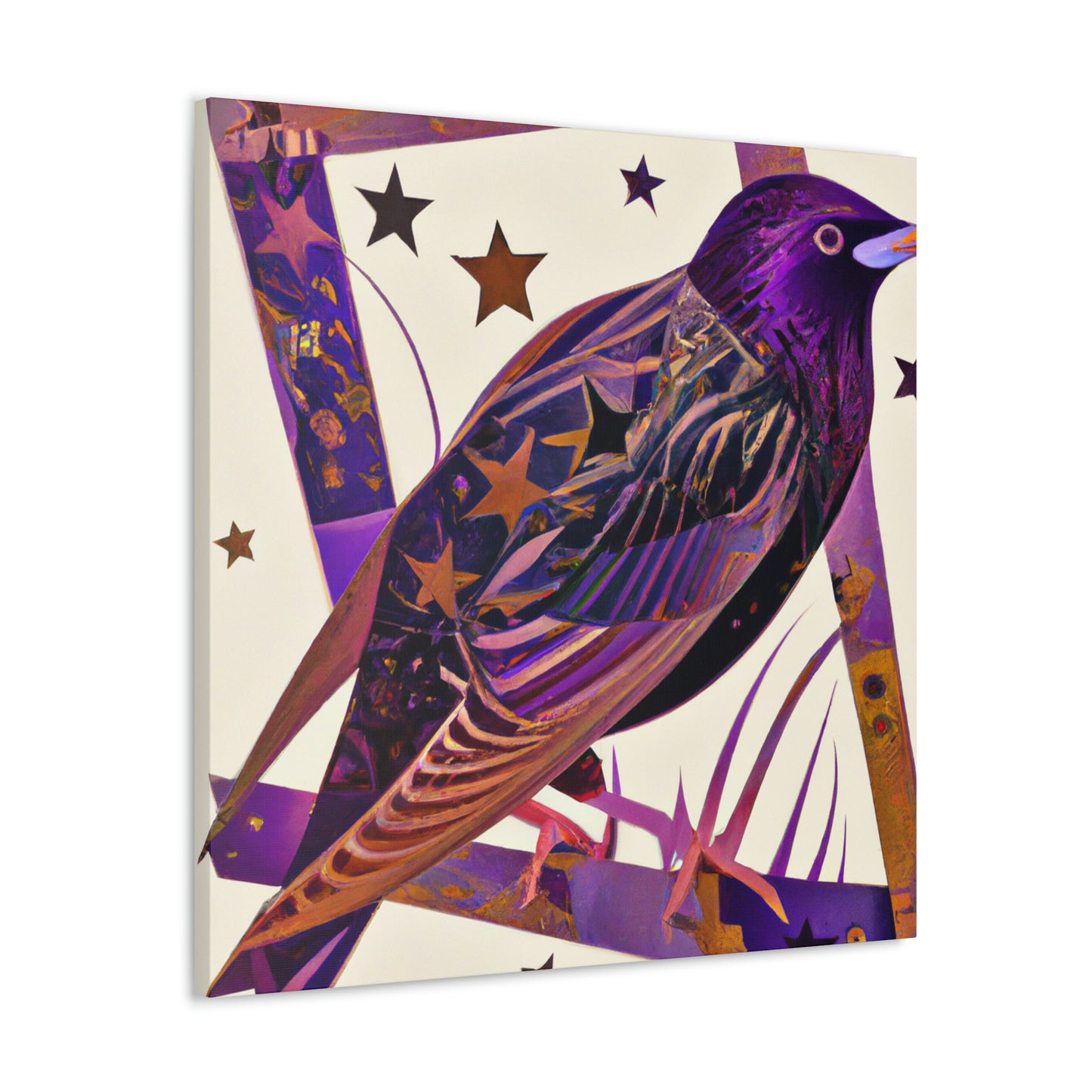 "Starling Art Deco Dream" - Canvas