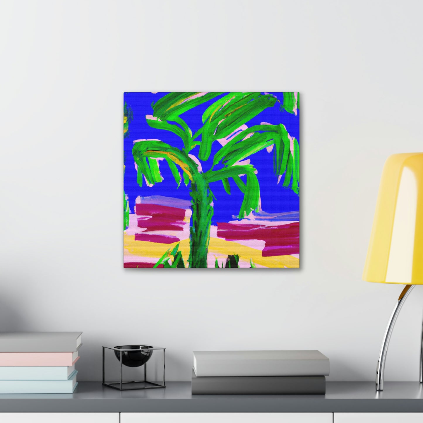 "Palm Tree Oasis Dream" - Canvas