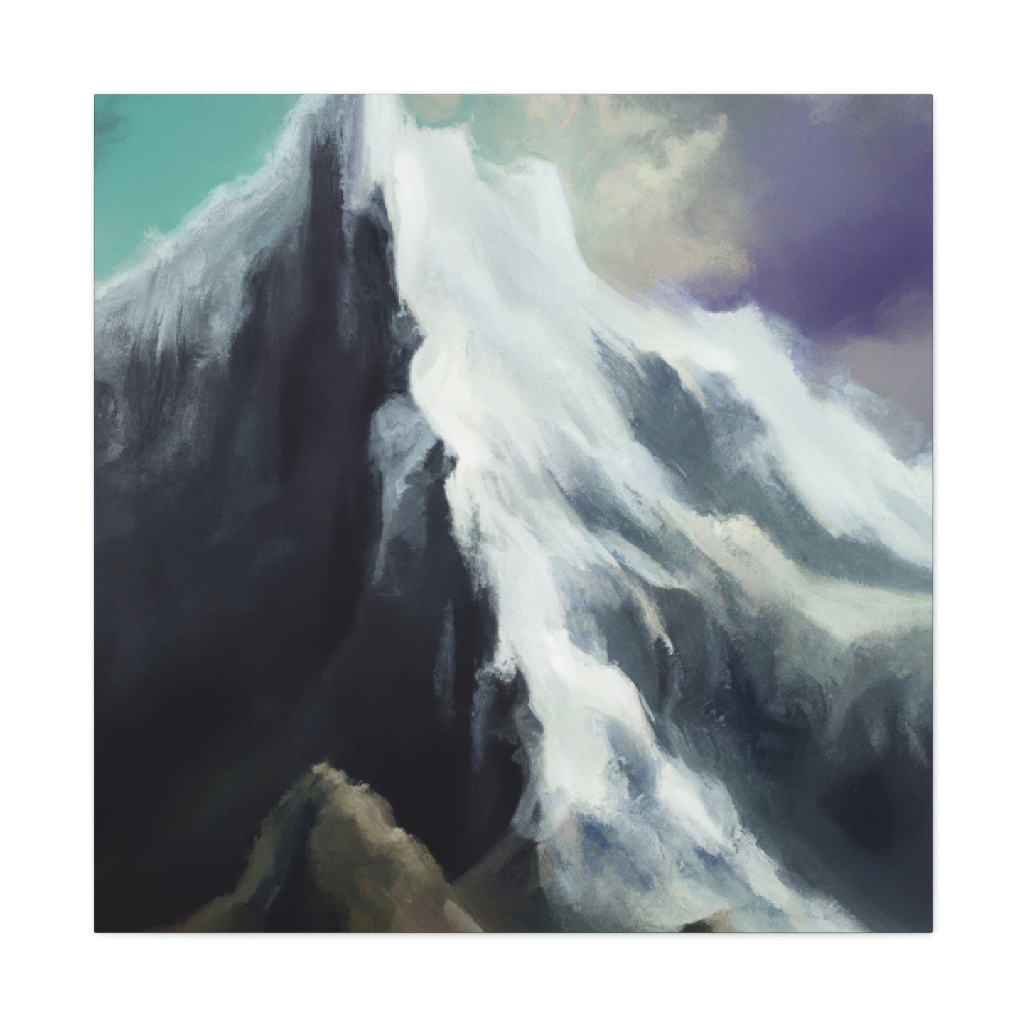 "Snowy Mountain Majesty" - Canvas