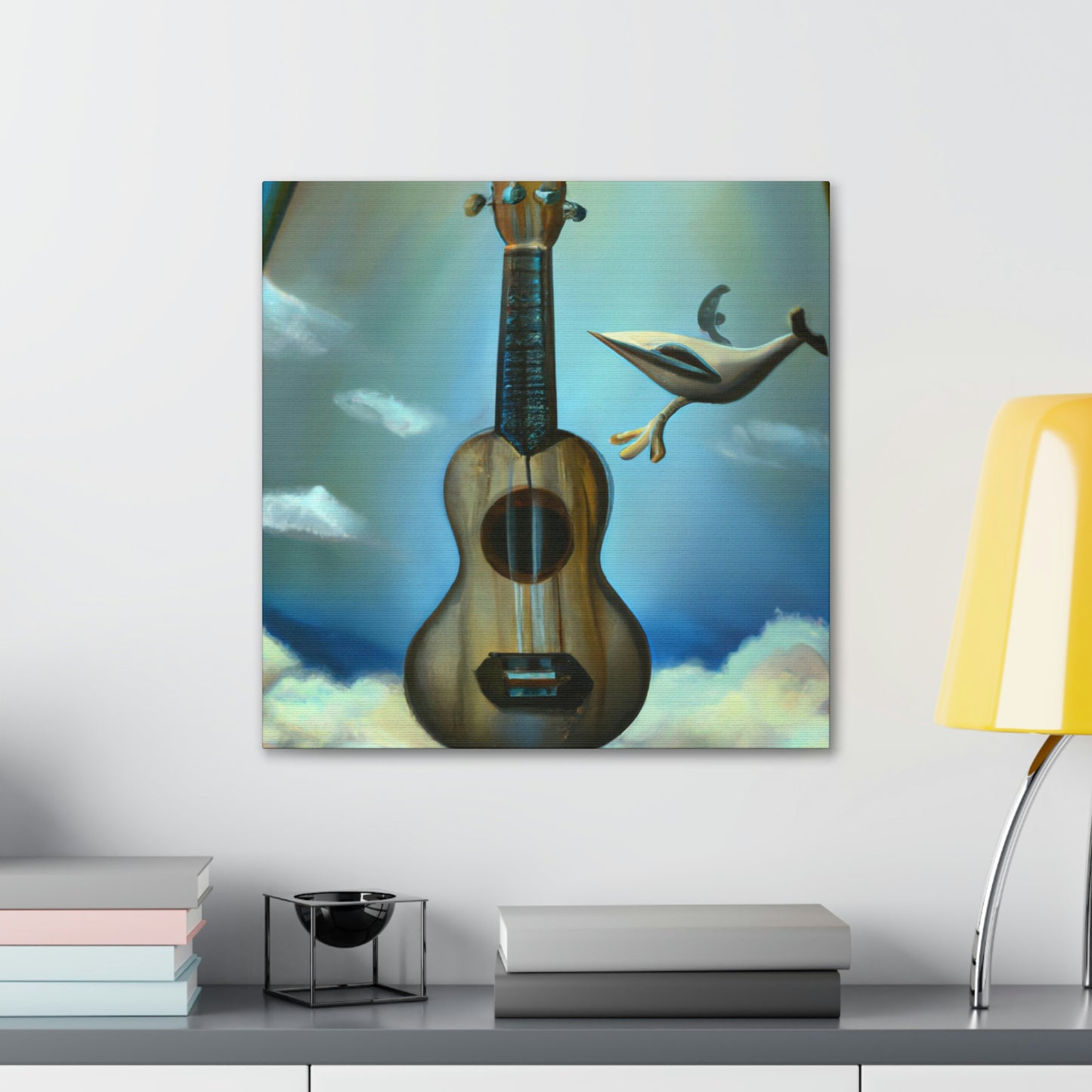 Ukelele Under Moonlight - Canvas