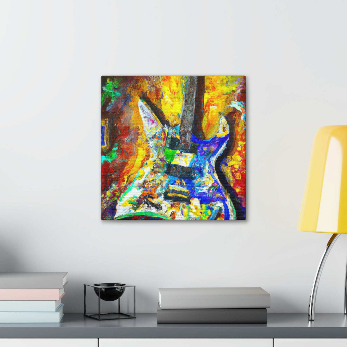 "Electric Guitar Enigma" - Canvas