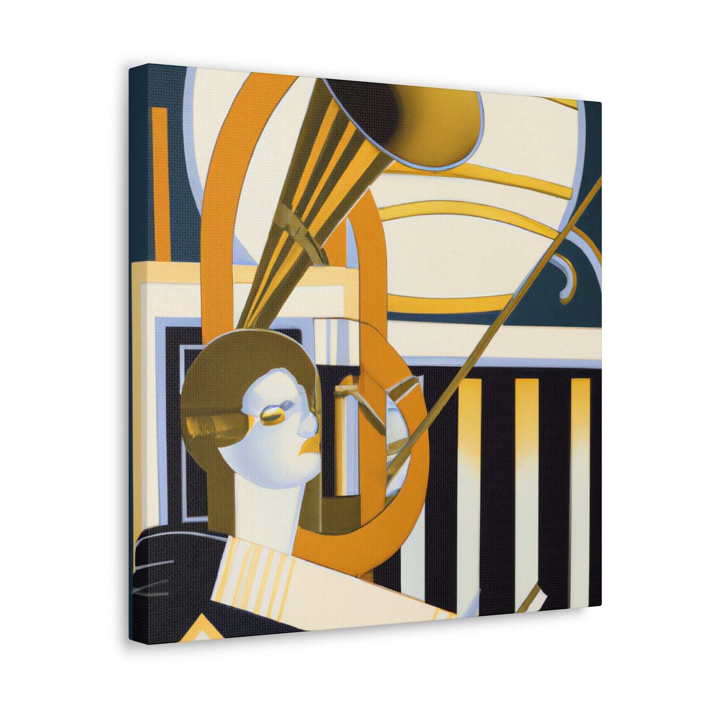 "Tuned Deco Trumpet" - Canvas