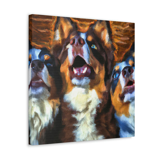 Aussie Shepherd Majesty - Canvas