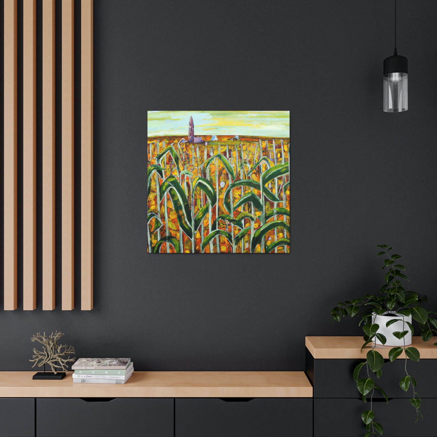 "Corn Field in Surrealism" - Canvas